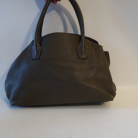 Womens Sundance Brown-Taupe Pebbled Leather Hobo Shoulder Satchel Handbag * - Picture 2 of 11